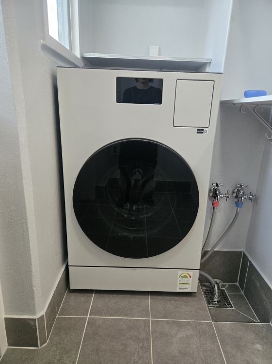 삼성 Bespoke 고효율 AI 콤보 25/18kg (177.8mm LCD) 그레이지 WD90F25CHY