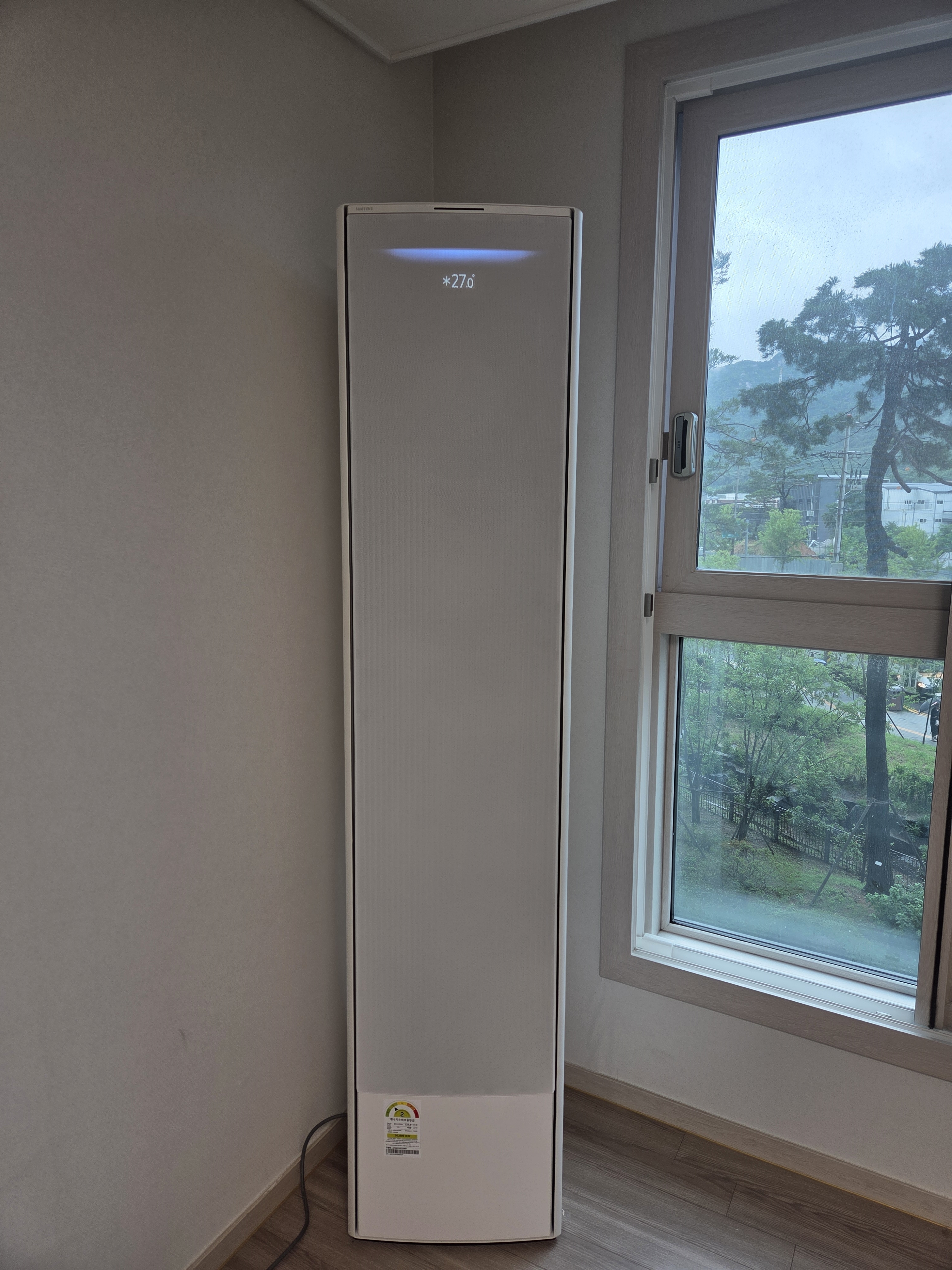 삼성 BESPOKE AI 무풍콤보 갤러리 무풍청정 19평(62.6㎡) 에센셜 화이트 스탠드 에어컨+6평(18.7㎡) 화이트 벽걸이 에어컨 (리모컨 포함) AF80F19D25WRS